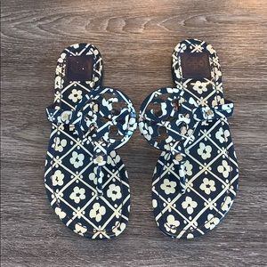 Tory Burch Miller Thong Flat Patent Leather